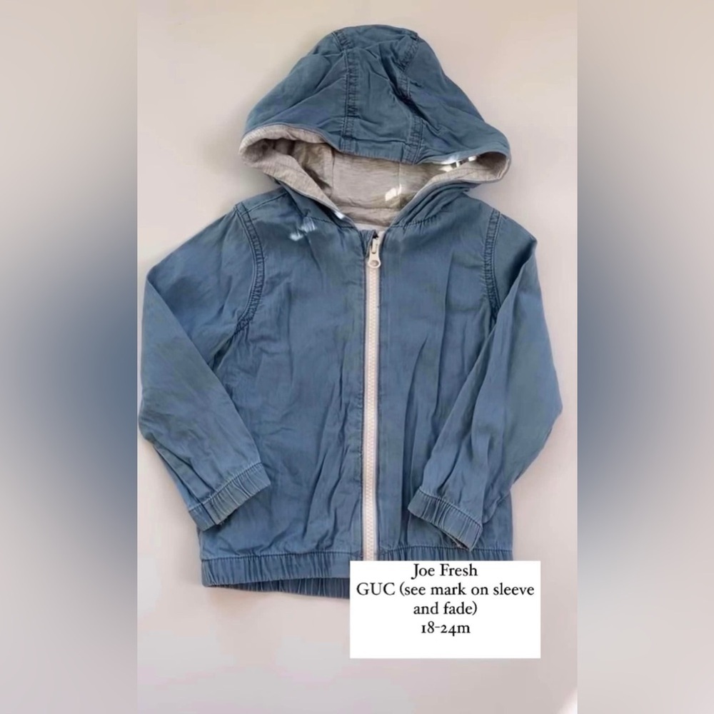 Joe Fresh Denim Blue Hooded Jacket